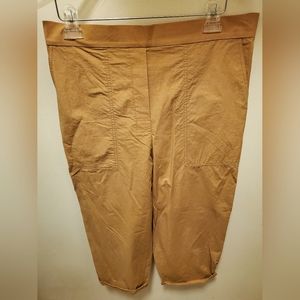 COS high waisted wide leg crop pull on pants